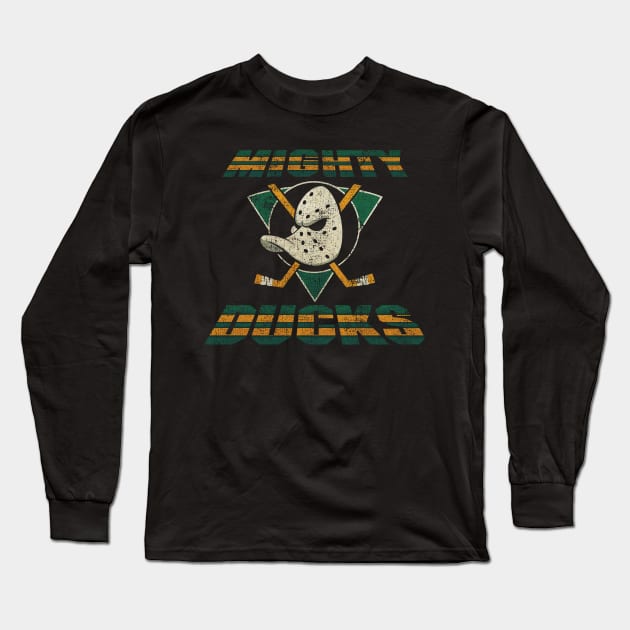 RETRO MIGHTY DUCKS Long Sleeve T-Shirt by wesgemblung